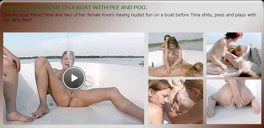 Lesbian Threesome On a Boat With Pee and Poo