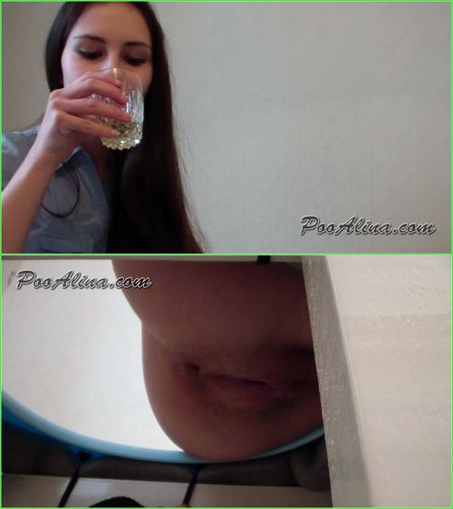 Alina Eats Strawberries And Pooping In Mouth Toilet Slave