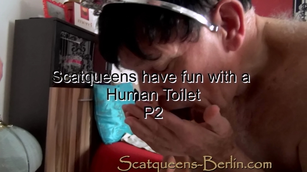 Scat queens have fun with a Human Toilet P2 - Screen 1