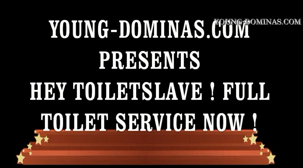 YOUNG DOMINAS.COM - HEY TOILET SLAVE! FULL TOILET SERVICE NOW! (FATIMA) screen 4